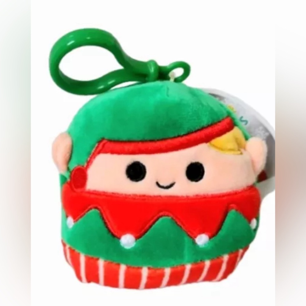 NWT 3” Bartie the Elf Squishmallow — Holiday Collection